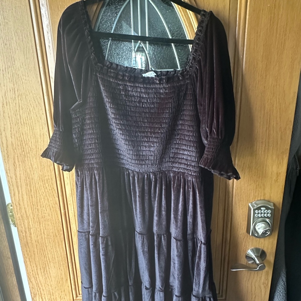 Baltic Born Deep Brown Long Sleeve Dress